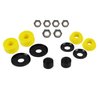 Skateboard Bushings Washers Pivot Cups Nuts Truck Rebuild Kit for 2 Trucks (Yellow)