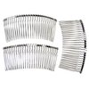 Enchanted Brides 27 Teeth Fancy DIY Metal Wire Hair Combs for Bridal Wedding Veil Combs(#C265svx3)