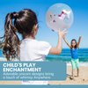 Botabee Beach Balls - 12 inches Floating Beach Ball for Kids - Clear Inflatable Swim Balls with Unicorn Inside - Blow Up Swimming Pool Ball for Outdoor Water Party Games - Fun Summer Toys