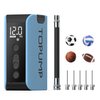 TOPUMP Electric Ball Pump with Inflation & Deflation, Portable Rechargeable Ball Pump with Pressure Gauge (Max 20PSI), Soccer Ball Air Pump with Needles for Sports Balls, Basketball, Volleyball, Rugby