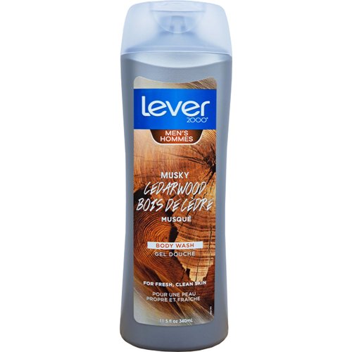 Lever 2000 Musky Cedarwood Body Wash for Men - 11.5 oz (340ml) - Fresh and Clean Skin with Bold Spices (1)
