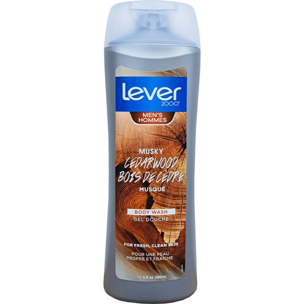 Lever 2000 Musky Cedarwood Body Wash for Men - 11.5 oz (340ml) - Fresh and Clean Skin with Bold Spices (1)