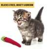 Cosmic OurPets 100-Percent North American Catnip Filled Chili Cat Toy-Hot Stuff (Interactive Cat Toy, Catnip Toys for Cats, Cat Chew Toy, Catnip Toys)