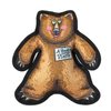 FUZZU Durable Dog Toy with Squeaker - Tough Chew Toy, Wild Woodies - A Bear Named Pierre, Medium 9"