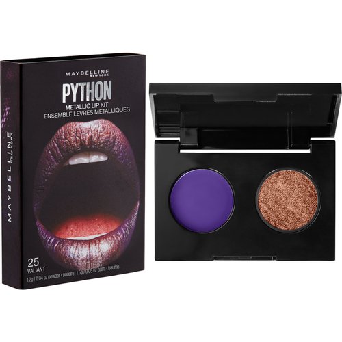 Maybelline New York Lip Studio Python Metallic Lip Makeup Kit, Valiant, 0.09 oz.