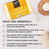 One With Nature Dead Sea Mineral Lemon Sage Bath and Body Soap Bars - 4 Oz 3 Pack Lemon Soap Bar with Dead Sea Salt, Shea Butter, Argan Oil and Over 20 Essential Minerals - Ideal for All Skin Types