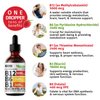 (2 Pack) Vitamin B12 Liquid Drops, Vitamin B Complex, Vegan B12 Sublingual 5000 mcg with Vitamin B6, Liquid B12 Methylcobalamin Supports Energy, Brain & Heart with 27,200 mcg Per Serving, 80 Servings