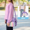 GRAOSO Carrying Case Compatible with Tonies, Storage Bag Organizer for Audio Player Starter Set, Figures, Headphones, Charging Station, Accessories, with Shoulder Strap and Handle, Purple (Case Only)