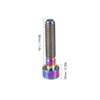 VGEBY Bolts, M6 Bolt Rainbow Bike Stem Bolt Hex Tapered Bolts Screw Stem Top Cover Bolts Screw(Colorful-M6-30) Oil Slick Bike Parts Top Bolt Top Bolt Bike
