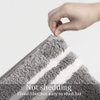 Uphome Bathroom Rugs Gray Non-Slip Bath Mat Soft and Water Absorbent Bath Rug Machine Washable Fluffy Microfiber Floor Mats for Bathroom Tub Sink Shower,20x31 inch