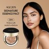 AGE20'S Signature Essence Pact SPF 50+ | Cream Foundation, Dewy Finish, Natural Coverage | Korean Cushion Foundation | 28N WALNUT | 0.49 Ounce (Pack of 1)