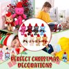 Poen 24 Set Christmas Gift 4 Inch Mini Christmas Stuffed Plush Bear with Santa Hat Scarf Christmas Cards Organza Bags Xmas Stuffed Small Bear Toy Set for Xmas Holiday Party Favor(Vibrant Style)