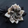 Merdia Jaw Hair Claw Clip for Women with Sharp leaves Flower | Flower Claw Clips | Hair Claw Clips for Women | Claw Hair Clips | Claw Clips Cute | Hair Clips for Girls | Color (Black,Beige and Coffee)