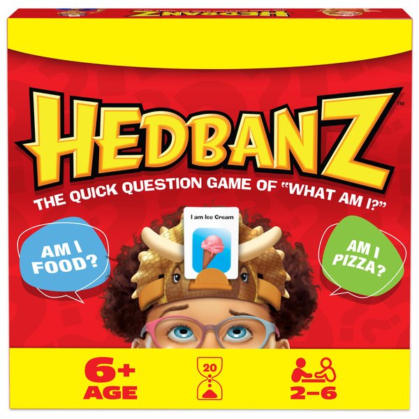 Spin Master Games, Hedbanz 2023 Edition New Cards, Picture Guessing Board Game, Family Games, Family Game Night, Christmas Gifts for Kids, for Ages 6+