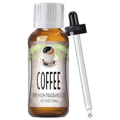 Good Essential - Professional Coffee Fragrance Oil 30ml for Diffuser, Candles, Soaps, Lotions, Perfume 1 fl oz - Coffee Soap Fragrance Oil - Coffee Candle Fragrance Oil - Coffee Aromatherapy Oil