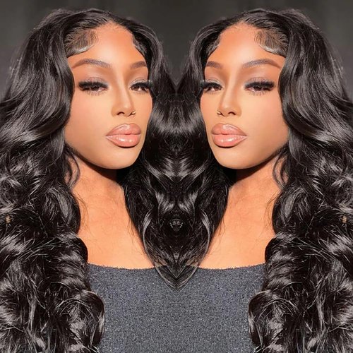 LARYNX 360 Body Wave Lace Front Wigs Human Hair 360 Full Lace Human Hair Wigs Pre Plucked With Ba...