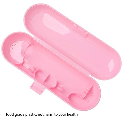 Plastic Electric Toothbrush Travel Case for Fairywill/TEETHEORY/Seago/Dnsly Series Sonic Electric Toothbrush, Pink