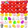 28 Packs Mochi Squishies Bulk Mochi Squishy Toys Set Stress Relief Anxiety Toys Kawaii Animals for Kids Classroom Prizes Christmas Party Favors Valentine Birthday Exchange Gift