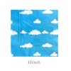 Cemtetnech 40pcs Blue Sky White Clouds Party Supplies ,include 20 Plates, 20 Napkin ,Used for Cartoon Story Birthday Party Decoration, Blue,White