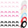 30 Pcs Small Hair Bows for Women 3/8" 150 Yards Pink Ribbon for Hair Bows Hair Barrettes for Girls Pink Bow Hair Clips Mini Bowknot Hair Clips Satin Ribbon for Braided Hair Wedding Christmas Decor
