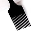 BlingKingdom Plastic 6.3 Inch Smooth Wide Hair Pick Comb Afro Hair Comb Hairdressing Styling Tool for Natural Curly Hair Thick Hair (Black)