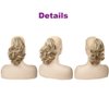 Color Mixed ponytail extensions,Fake Claw Clip Ponytails Hair Extension 12in Curly 3.5OZ Hair pieces Vieuinaux Wig Synthetic Fluffy¬ Tangled (16H613)