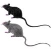jarbins Fake Rat 2pcs Halloween Toys Fake Mouse Prank Toy Realistic Spooky Rat Prank Toy Creepy Plastic Rat Joke Toys for Halloween Party Favors