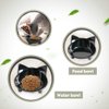 Skrtuan Cat Bowl Cat Food Bowls Non Slip Dog Dish Pet Food Bowls Shallow Water Bowl Cat Feeding Wide Bowls to Stress Relief of Whisker Fatigue Pet Bowl of Dogs Rabbits Puppy(Safe Food-Grade Material)