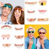 Sumind 22 Pieces Fake Ugly Teeth Halloween Vampire Fangs Teeth Gnarly Teeth Gag Teeth Vampire Denture Funny Teeth Halloween Decoration Theme Costume Party Favors