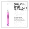 ToiletTree Products Poseidon Children's Sonic Toothbrush with LED Lights, Pink
