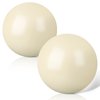 Deekin 2 Packs 57 mm Bocce Pallino for Bocce Ball Game, Bocce Ball, Bocce Pallino Balls Replacement (White)