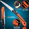 Folding Saw, 8 Inch Rugged Blade Hand Saw, Best for Camping, Gardening, Hunting | Cutting Wood, PVC, Bone, Pruning Saw with Ergonomic Non-Slip Handle Design