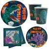 Dinosaur Birthday Party Tableware Set For Boys - 20 Guests- Dinosaur Birthday Party Supplies Kit, Includes Dino Party Plates, Napkins, Cups