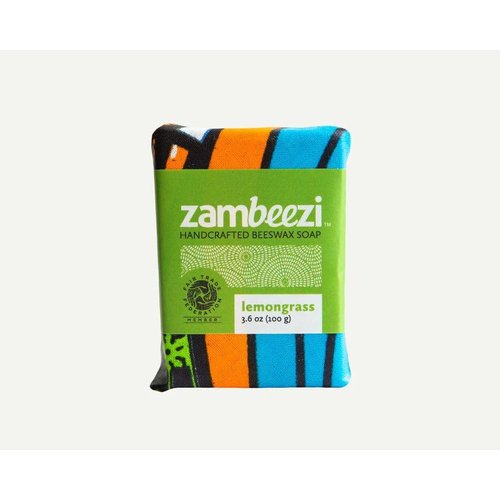 Zambeezi Lemongrass Soap Bar - Soothe your senses with the refreshingly, calm aroma of our lemongrass soap every time you begin to lather.