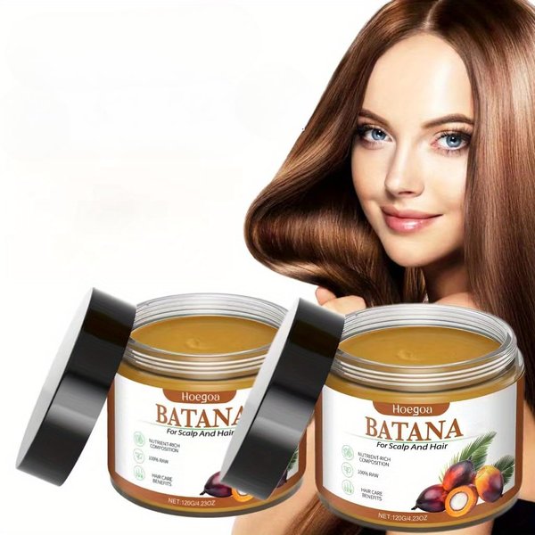 Pure Batana Oil for Hair Growth, Raw Batana Oil Repair Damaged Hair Enhances Hair Shine Natural Formula for Healthy Hair Growth, for Hair Loss Treatment Scalp Care for Men Women (2pcs)