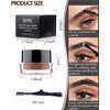 Eyebrows Gel Brow Pomade Set Waterproof, Tinted Brow Gel Cream with Brush, Long lasting High-pigmented 24 Hour, Smudge Proof &Sweat-proof, Eyebrow Pomade Filling & Shaping Brows for Women- Chocolate