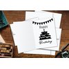 S Superfine Printing White Classic Linen Blank Fold Over Greeting Cards and Classic Linen Envelopes | 4.5" x 6" Inches When Folded | 25 Sets