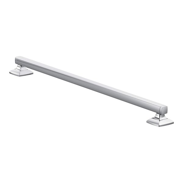 Moen YG5118BN Bathroom Safety 18-Inch Stainless Steel Transitional Bathroom Grab Bar, Brushed Nickel