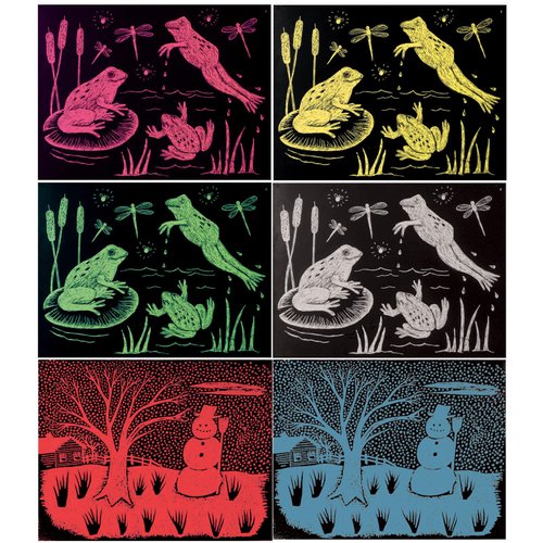 Melissa & Doug Scratch Art Paper - 60 Sheets, 6 Colors