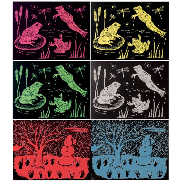 Melissa & Doug Scratch Art Paper - 60 Sheets, 6 Colors