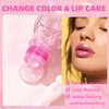 Hydrating Shimmer Lip Glow Oil, Color Changing Tint, Moisturizing Lip Oil, Glossy Transparent Plumping Lip Gloss, Tinted Lip Oil for Lip Care 0.23 OZ #Q2394-01