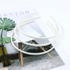Lawie 20 Pack 5MM Thin Hard White Plastic Headbands Skinny Plain Blank Hairband with Comb Grip Teeth Slim Hair Hoop Holder Clasp Tiara Crown Base Headpiece Crafting DIY Accessories Bulk for Women Girl