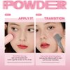 SWETIYOU Cream to Powder Blush Stick, Built-In Jelly-like Silicone Makeup Applicator, Buildable & Blendable, Multi-use Blush Makeup Stick for Cheeks, Lips and Eyes(05-MEET ME THERE)