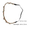 Beaupretty 10Pcs Flower Wreath Headband DIY Rattan Garland Hairband Flower Crown Hair Wreath Halo Natural Headdress for Wedding Festival Party Vacation Photography Prop Brown