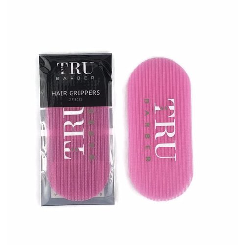 TRU BARBER Hair Grippers for Men and Women 6pcs Bundle - Salon and Barber, Hair Clips for Styling, Sectioning, Cutting and Coloring, Nonslip Grips, Hair holder (Pink)