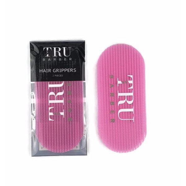 TRU BARBER Hair Grippers for Men and Women 6pcs Bundle - Salon and Barber, Hair Clips for Styling, Sectioning, Cutting and Coloring, Nonslip Grips, Hair holder (Pink)