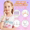 Kids Toys Bracelet Making Kit, Kid Make Up Kits for Kid Age 4-12 Jewelry Beads Toy Set, Preschool Toddler Girls Makeup Charms Set, Arts and Crafts for 4 5 6 7 8 9 10 11 12 Years Old Girl Birthday Gift