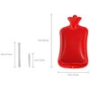 MABIS Reusable Hot Water Bottle, Enema and Douche Kit Helps to Alleviate Pain Associated with Constipation, Bloating, Aches and Pains, 2 Quart Capacity, 42-842-000, Red, One