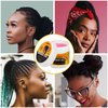 16 OZ Big Capacity Strong Hold Braid Gel Tames Frizz Smoothing Gel Good for Twist, Locs, Braids, Edge, Cornrows No Flake Extra Hold High Shine Braiding Gel & Edge Control Easy to Use for Braids