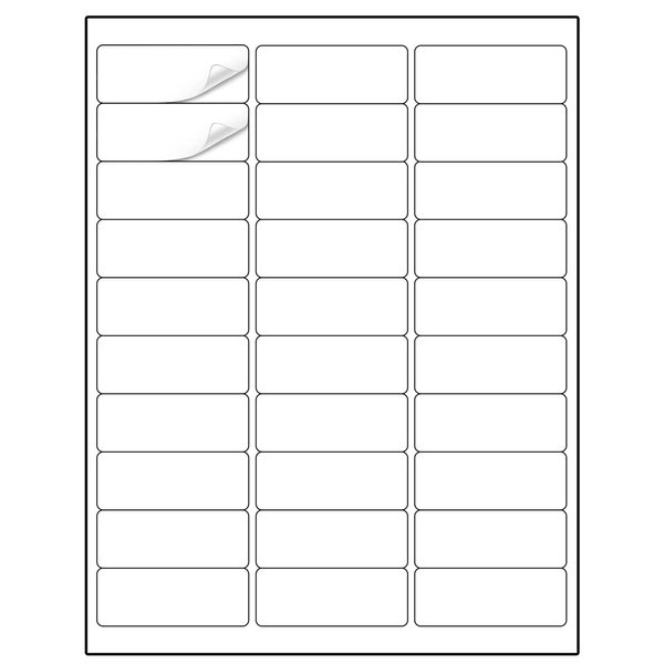 Methdic Address Labels 1" x 2-5/8" 3000 Labels Sticker Paper for Laser/Ink Jet Printer Mailing Labels 8.5"×11" White 30 per Sheet